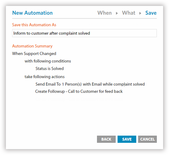 Email Automation to send automated alerts to your team when a new inquiry comes.